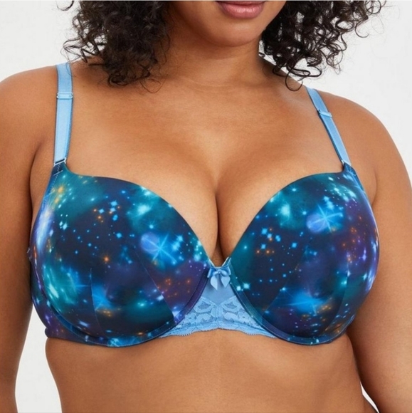 torrid Other - Torrid Celestial Teal Space print Tshirt push up 42D NWOT
